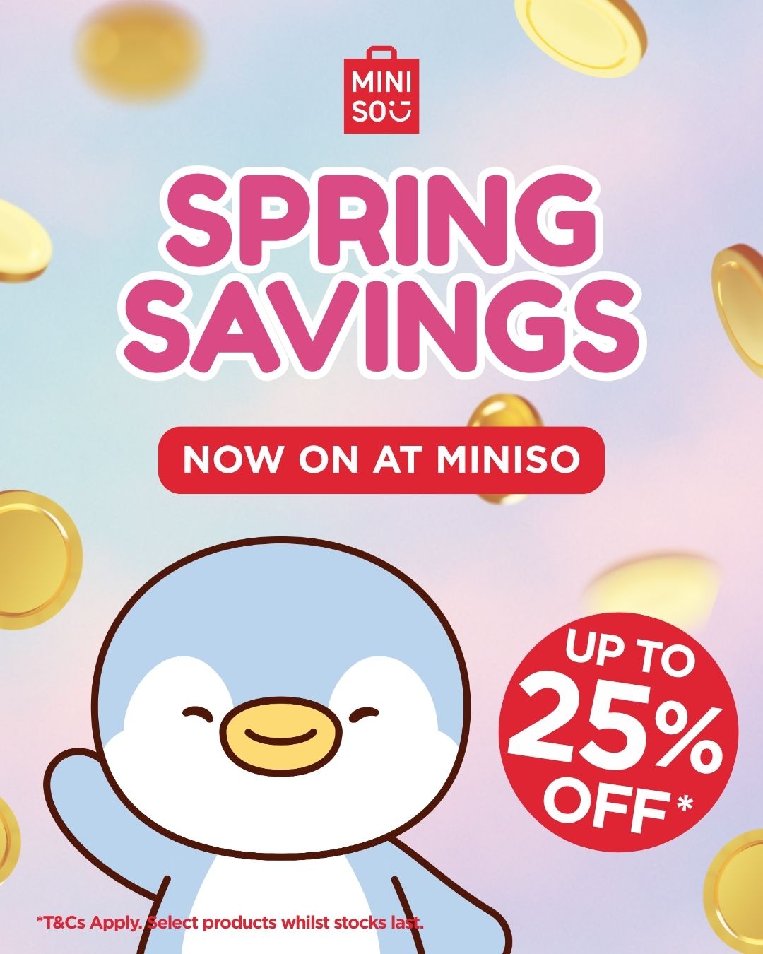 Spring Savings – Up to 25% Off Select Products